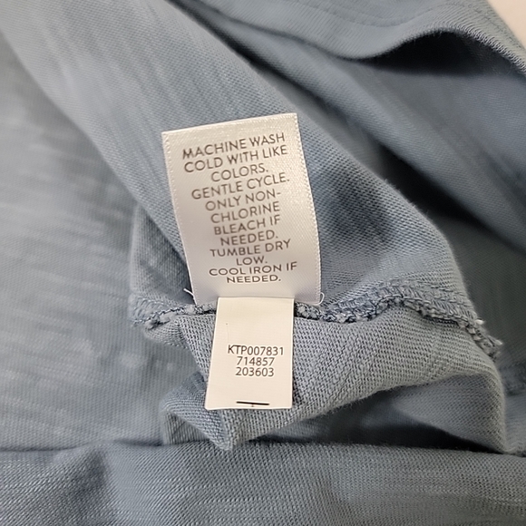 Pure Jill Women's White Blue Ombre Ballet Sleeve Tunic Top, S - Picture 8 of 8